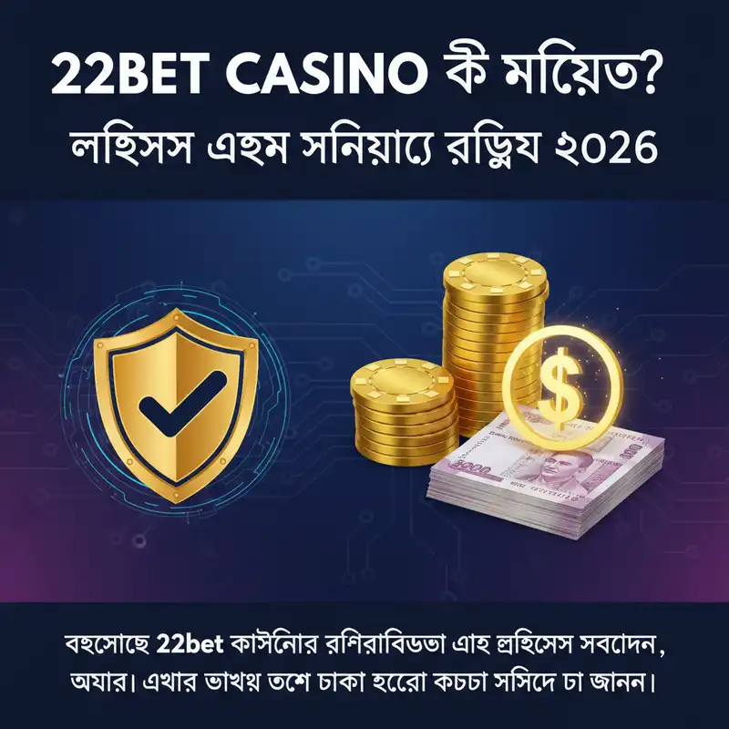 22bet Casino লাইসেন্স ও নিরাপত্তা রিভিউ ২০২৬